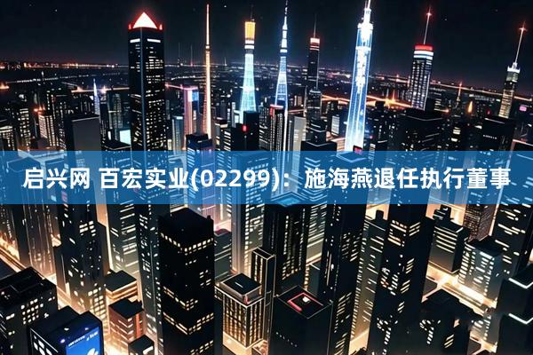 启兴网 百宏实业(02299)：施海燕退任执行董事
